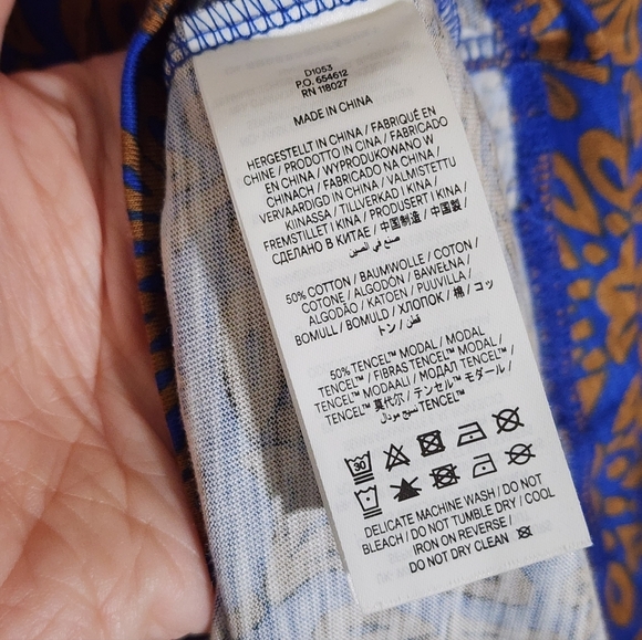 Boden Long Sleeve Dress in Blue and Brown Floral - Picture 6 of 7